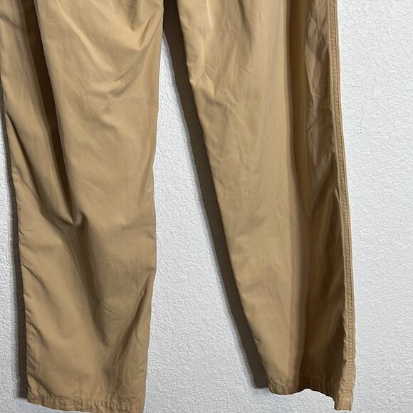 Faconnable cotton tan casual pant Elastic waist with zip closure casual vacation - Picture 8 of 11